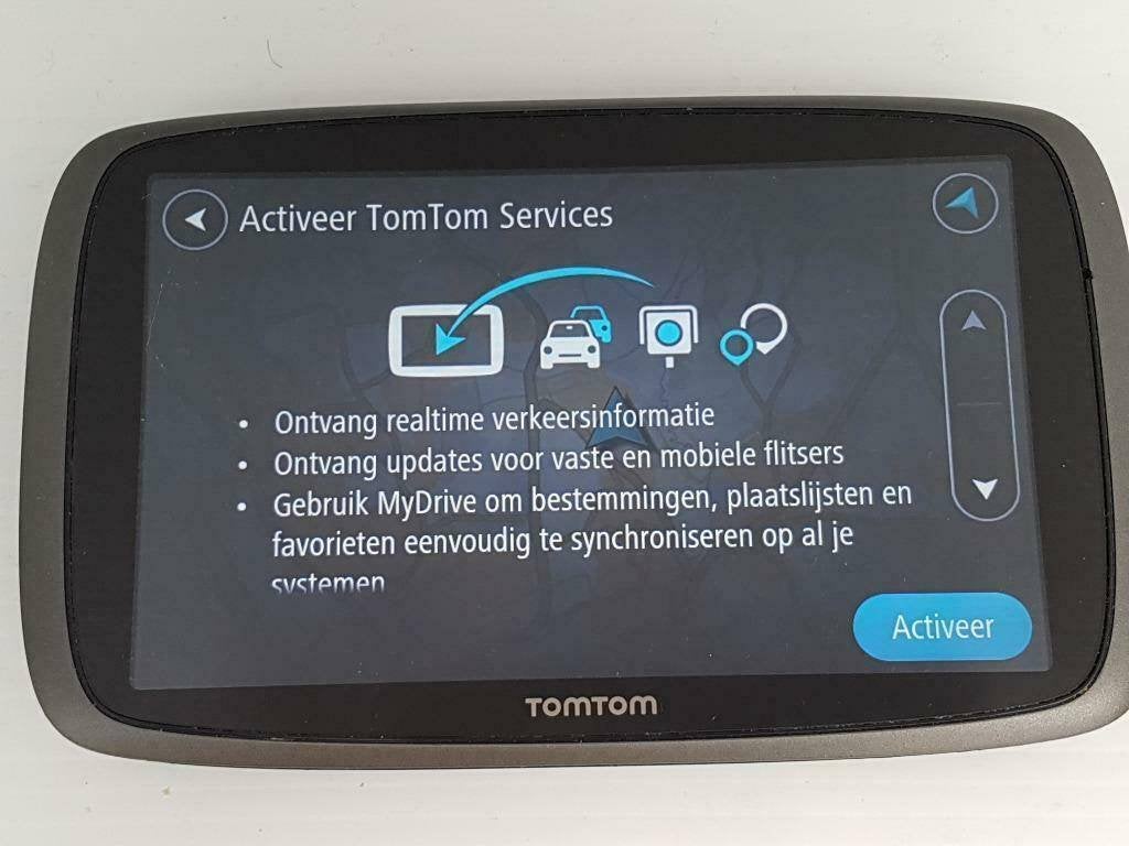 TomTom Go 6100 navigatiesysteem met accessoires, Ophalen of Verzenden, Gebruikt