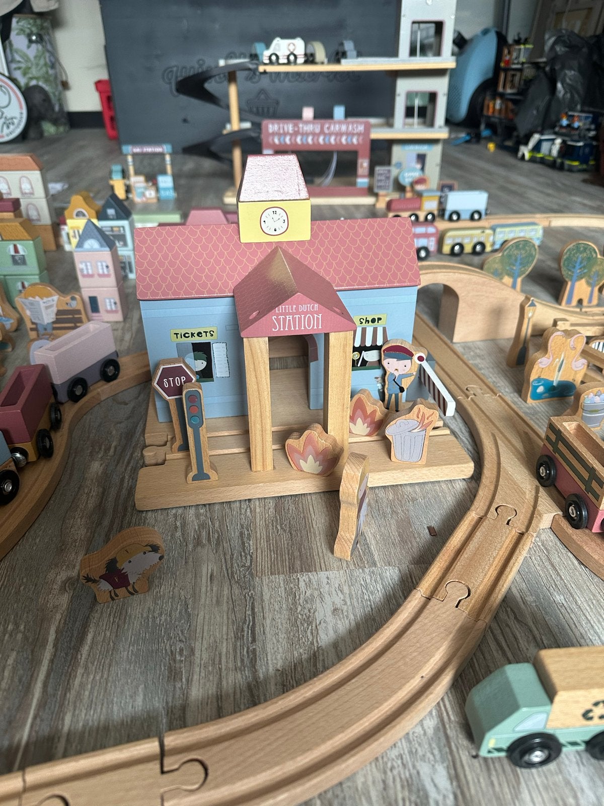 Grote Little Dutch Speelset: Treinbaan, Dorp, Dierentuin & M, Ophalen, Zo goed als nieuw, Overige typen