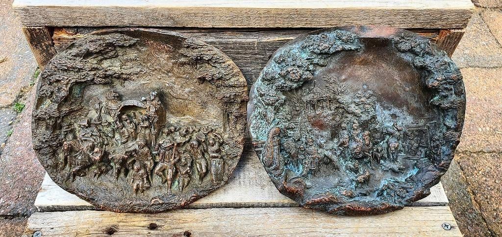 3D Victoriaanse Schilderijen van koper en tin, Museum items!, Verzenden