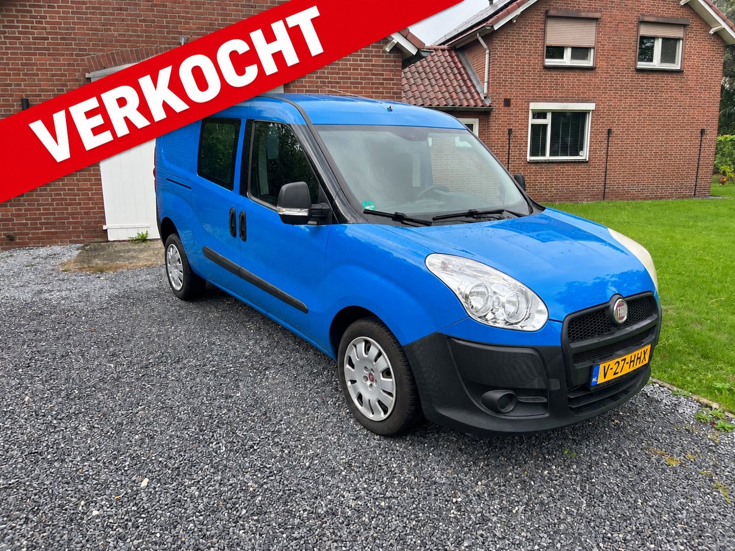 Fiat Doblo Maxi 1.4 Benzine 2013 | Nieuwe Distributie| Marge, Auto's, 13 km/l, Euro 5, Stof, Zwart