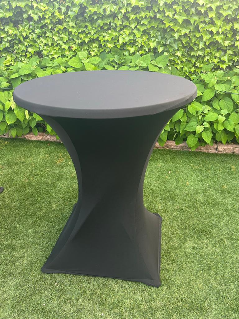Statafel Ø 85cm x 108cm hoog (incl. rok), Ophalen, Zo goed als nieuw