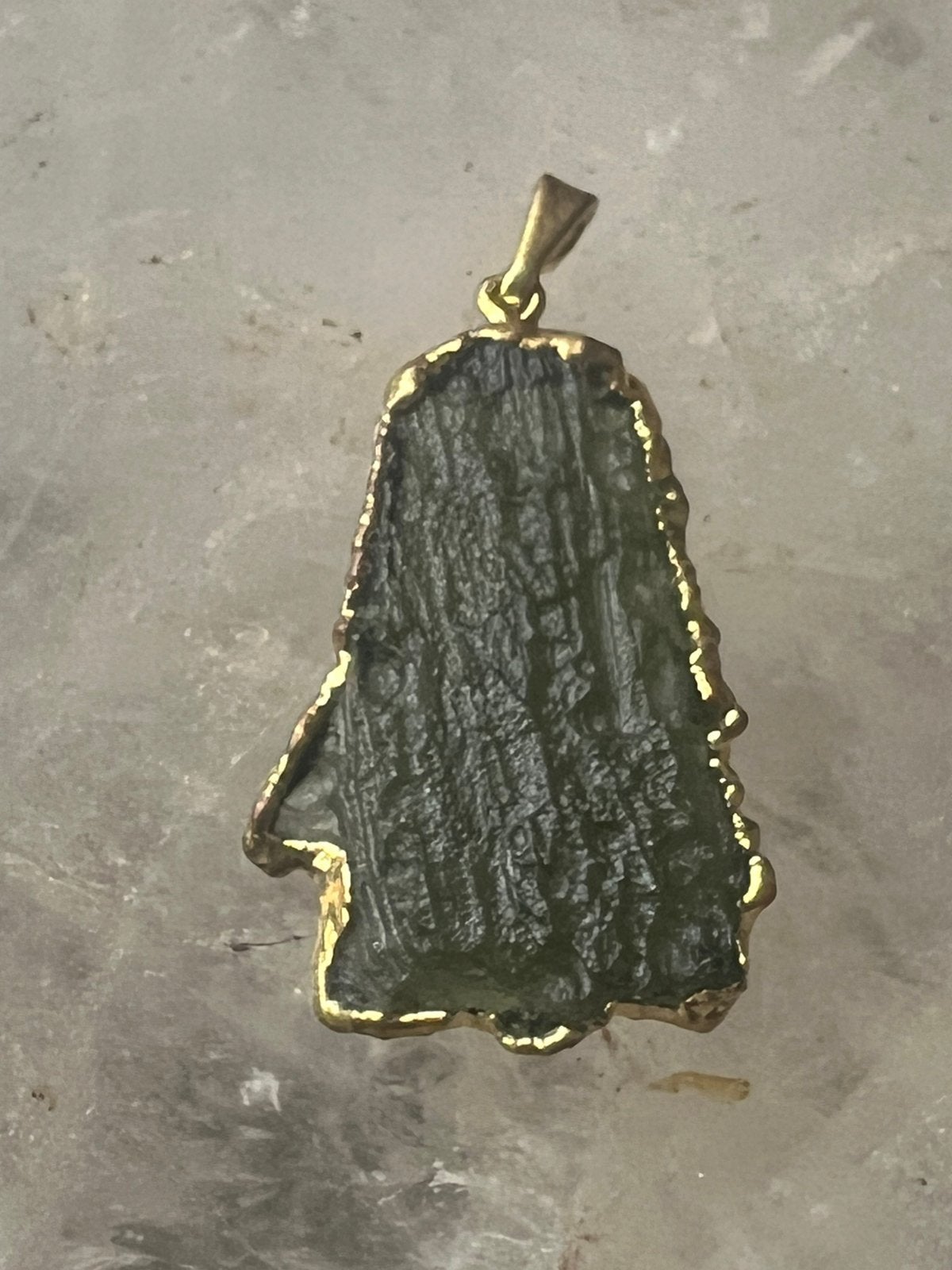 Moldaviet hanger uniek & zeldzaam 100% echt uniek, Sieraden, Tassen en Uiterlijk, Kettingen, Nieuw, Ophalen of Verzenden, Steen of Mineraal