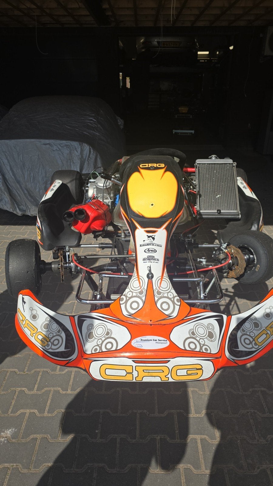 CRG KZ 125cc Schakelkart met Gereviseerde Motor, Sport en Fitness, Karting, Ophalen, Gebruikt, Kart
