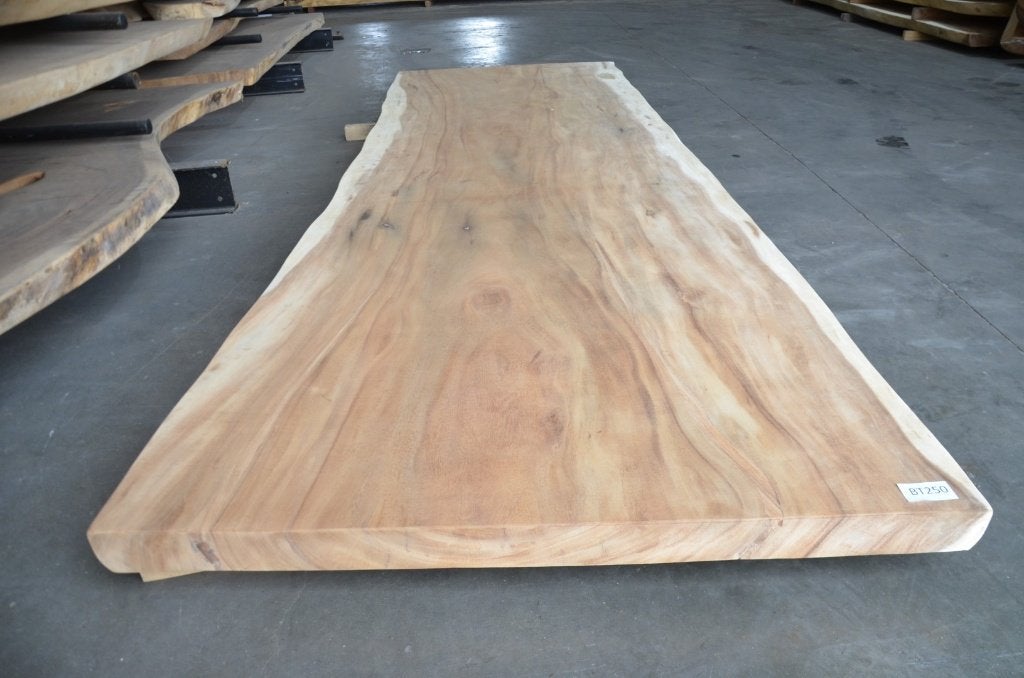 Suar boomstamtafel 350 cm-  BT250- 3,5  m boomstamtafel, Overige houtsoorten, 100 tot 150 cm, Ophalen of Verzenden, Vijf personen of meer