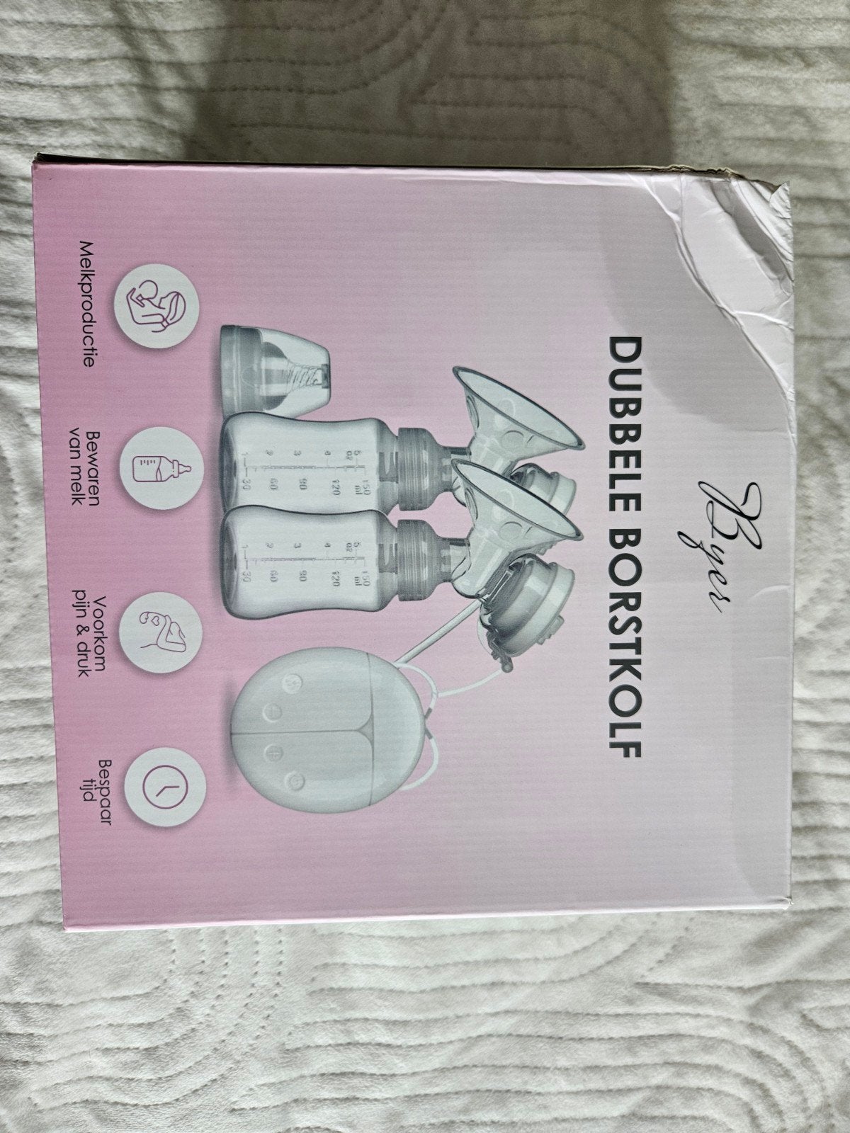 Byer Dubbele Borstkolf met accessoires, Ophalen of Verzenden, Gebruikt, Borstkolf
