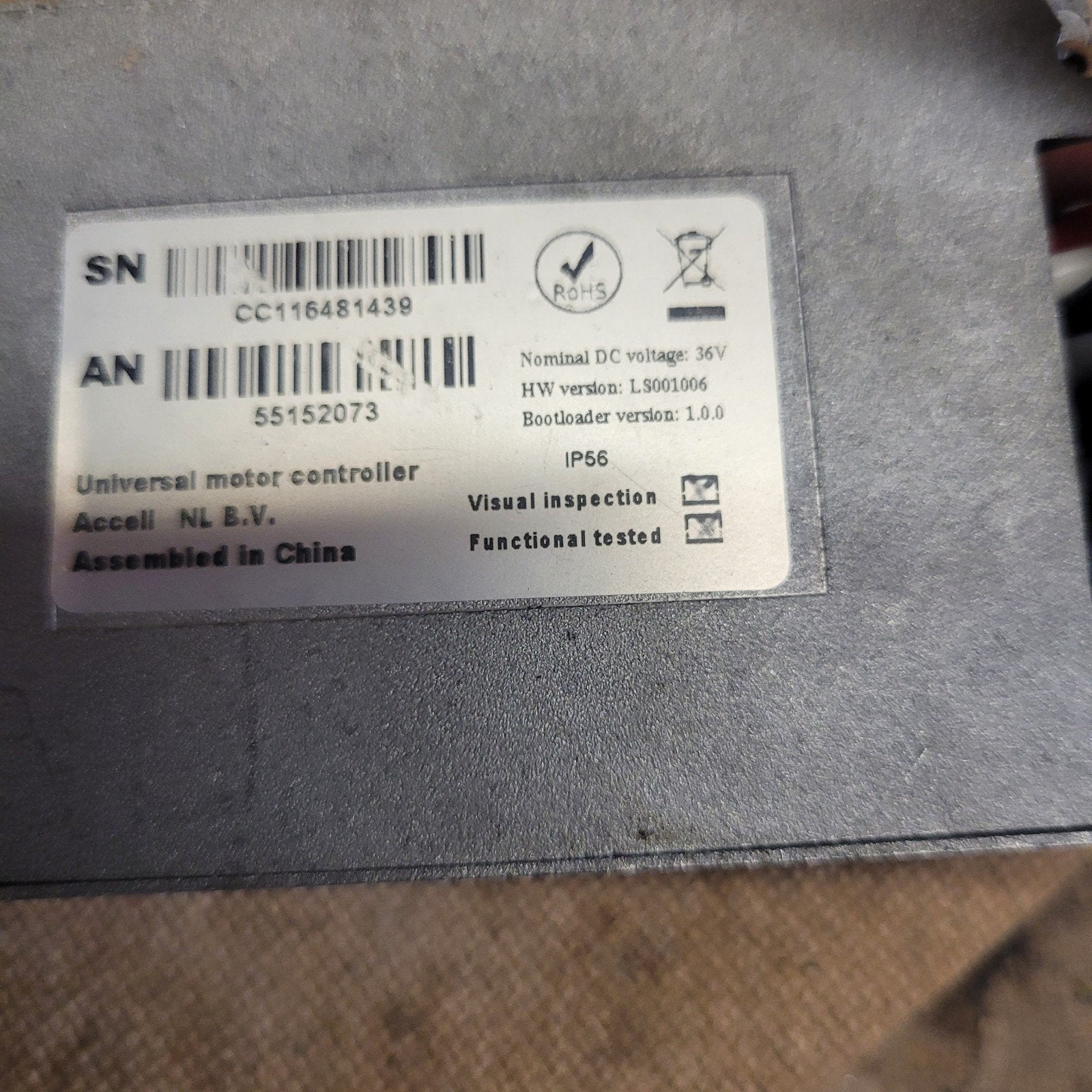 gezocht controller sparta f8e, 51 tot 55 cm, Ophalen, Zo goed als nieuw, Sparta