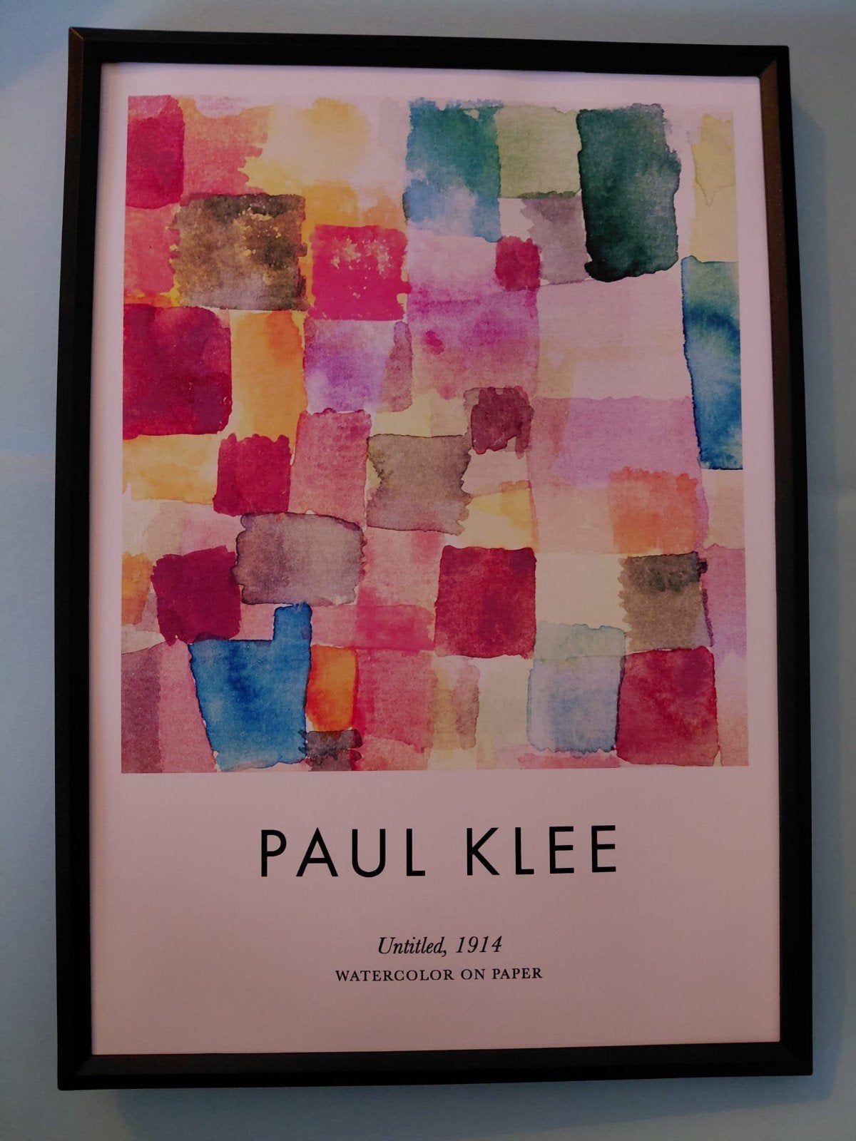 Paul Klee 'Untitled, 1914' ingelijste poster 21x30cm, Ophalen of Verzenden