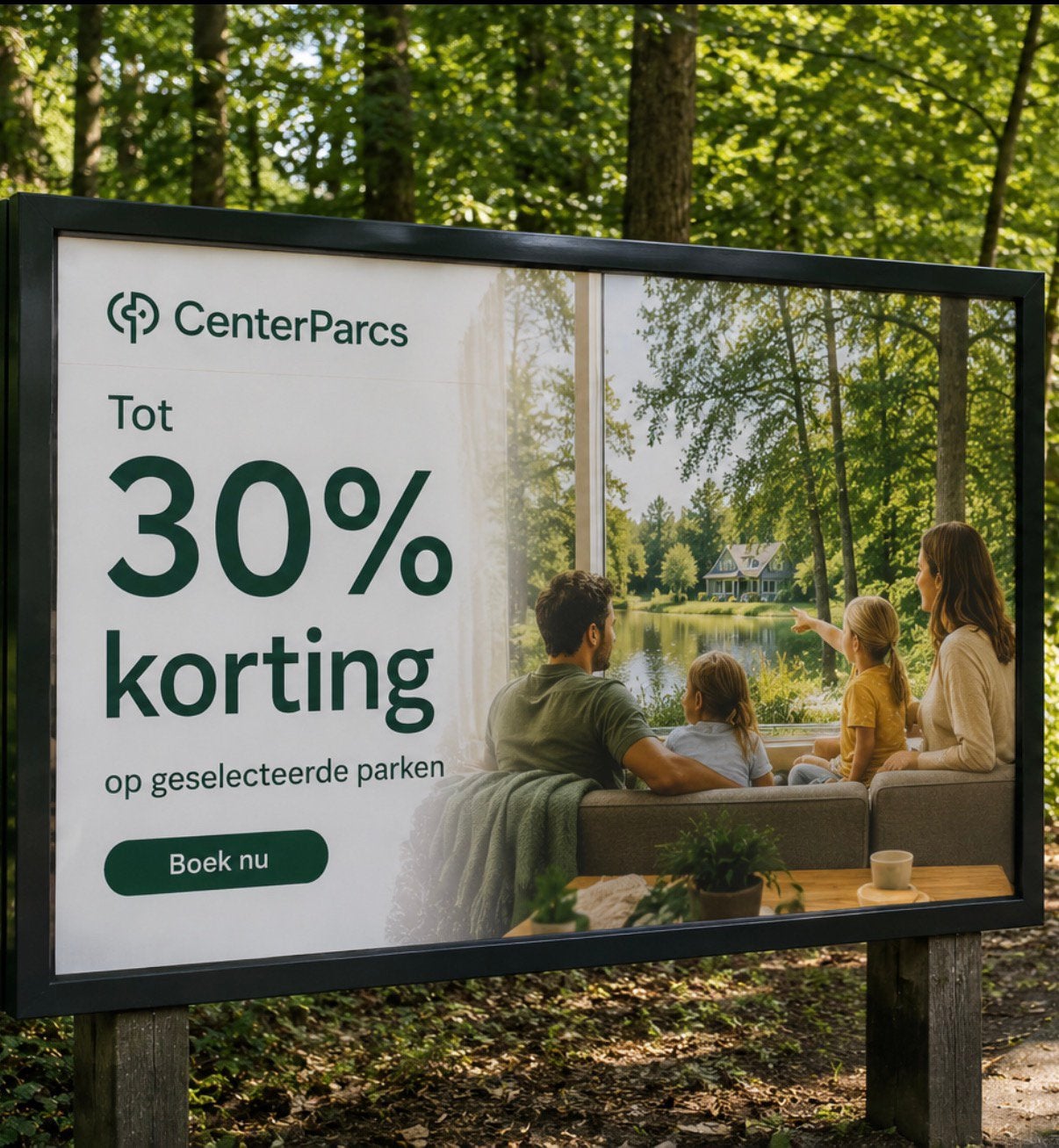 Centerparcs tot 30% KORTING  zomer/ herfst/ kerst vakantie, Tickets en Kaartjes, Drie personen of meer