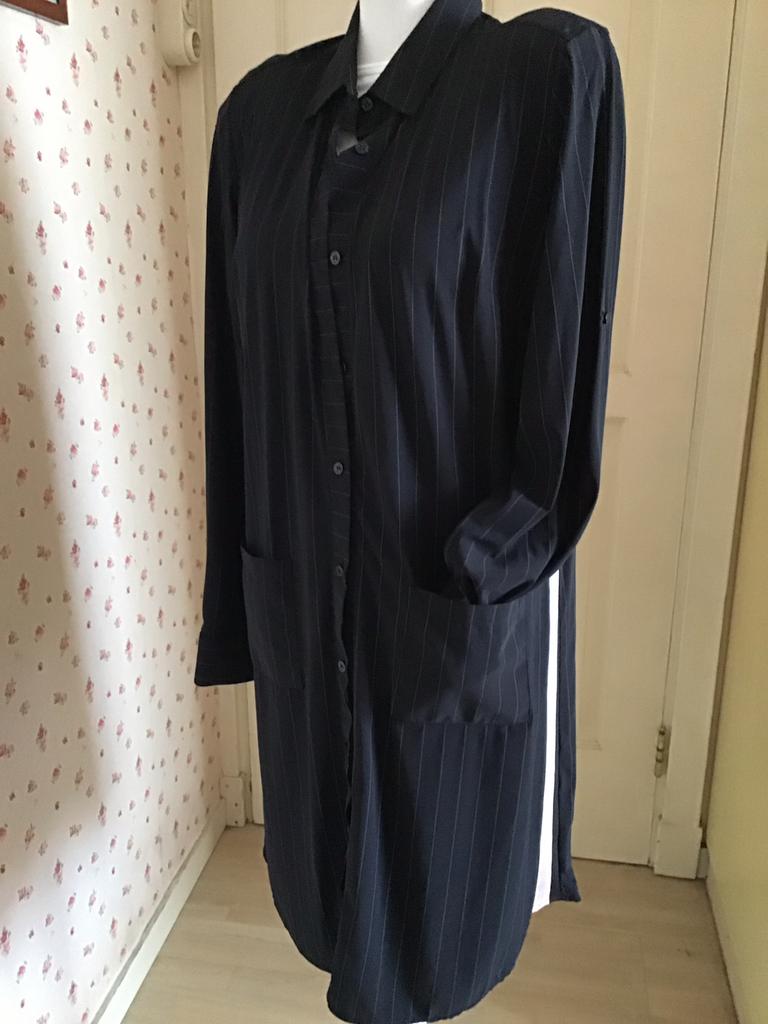 Studio Anneloes Jurk / Blazer streep met roze mt M nieuw, Ophalen of Verzenden, Nieuw, Zwart