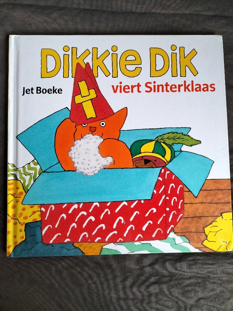 Jet Boeke - Dikkie Dik viert Sinterklaas, Boeken, Ophalen of Verzenden, Zo goed als nieuw, Jet Boeke, 2 tot 3 jaar