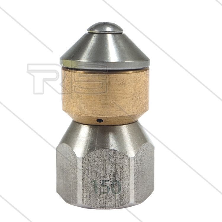 Roterende RVS Nozzle 19mm - 4x0.150 Sproeier, Verzenden