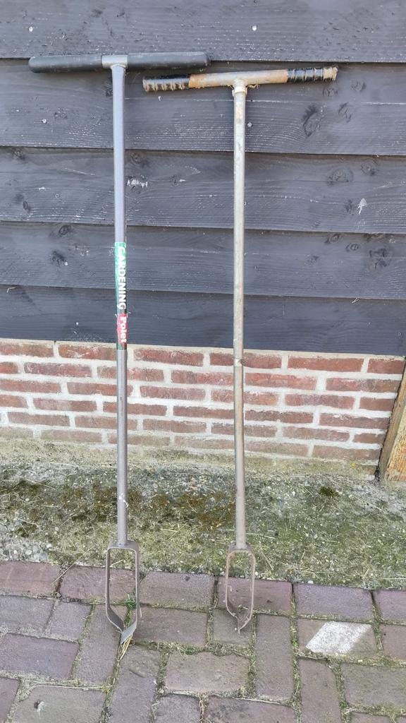 Grondboren 70cm en 65 cm - Ideaal voor tuin, wei en bouw, Ophalen, Gebruikt, Grondboor
