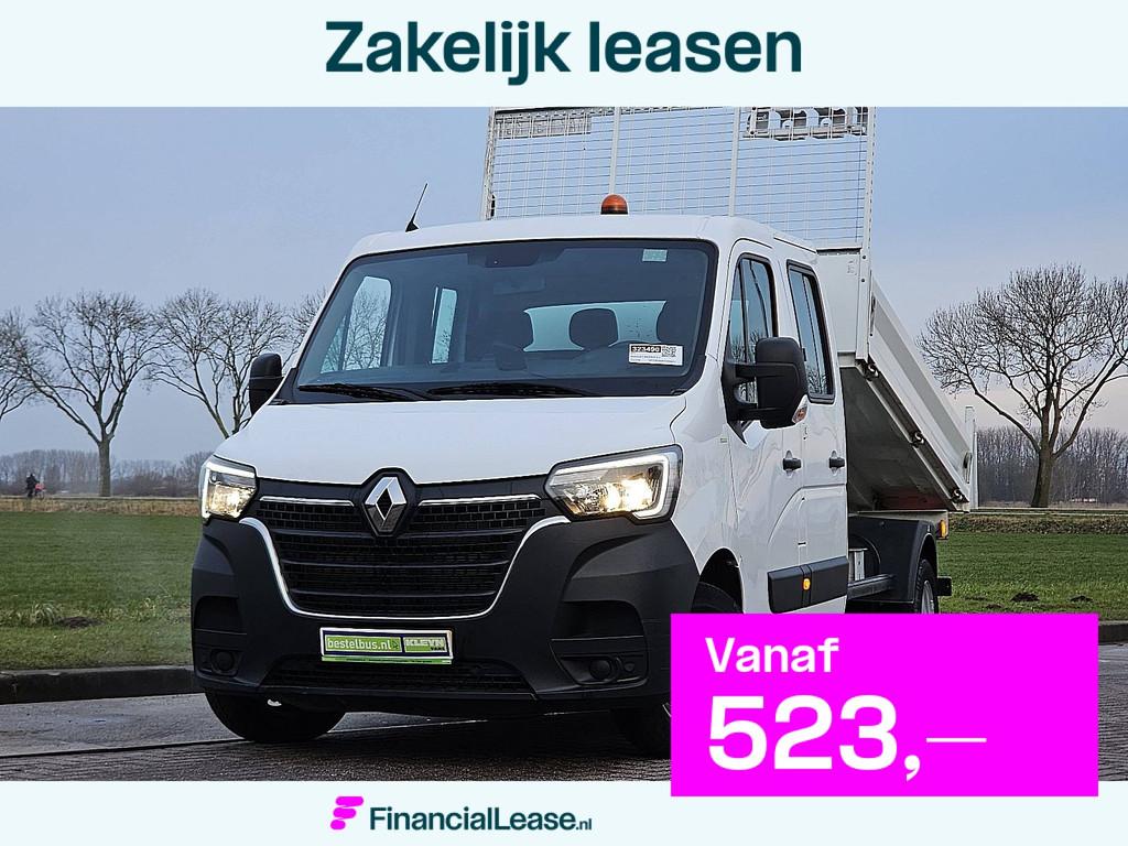 RENAULT MASTER 2.3 dub.cab kipper euro6, Auto's, Bestelauto's, Bedrijf, Lease, Financial lease, ABS, Achteruitrijcamera, Airconditioning