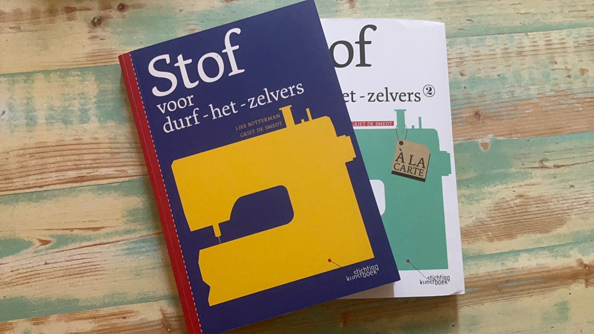 Griet De Smedt - Stof voor durf-het-zelvers 1 en 2, Ophalen of Verzenden, Zo goed als nieuw, Tekenen en Schilderen, Griet De Smedt; Lies Bottermans