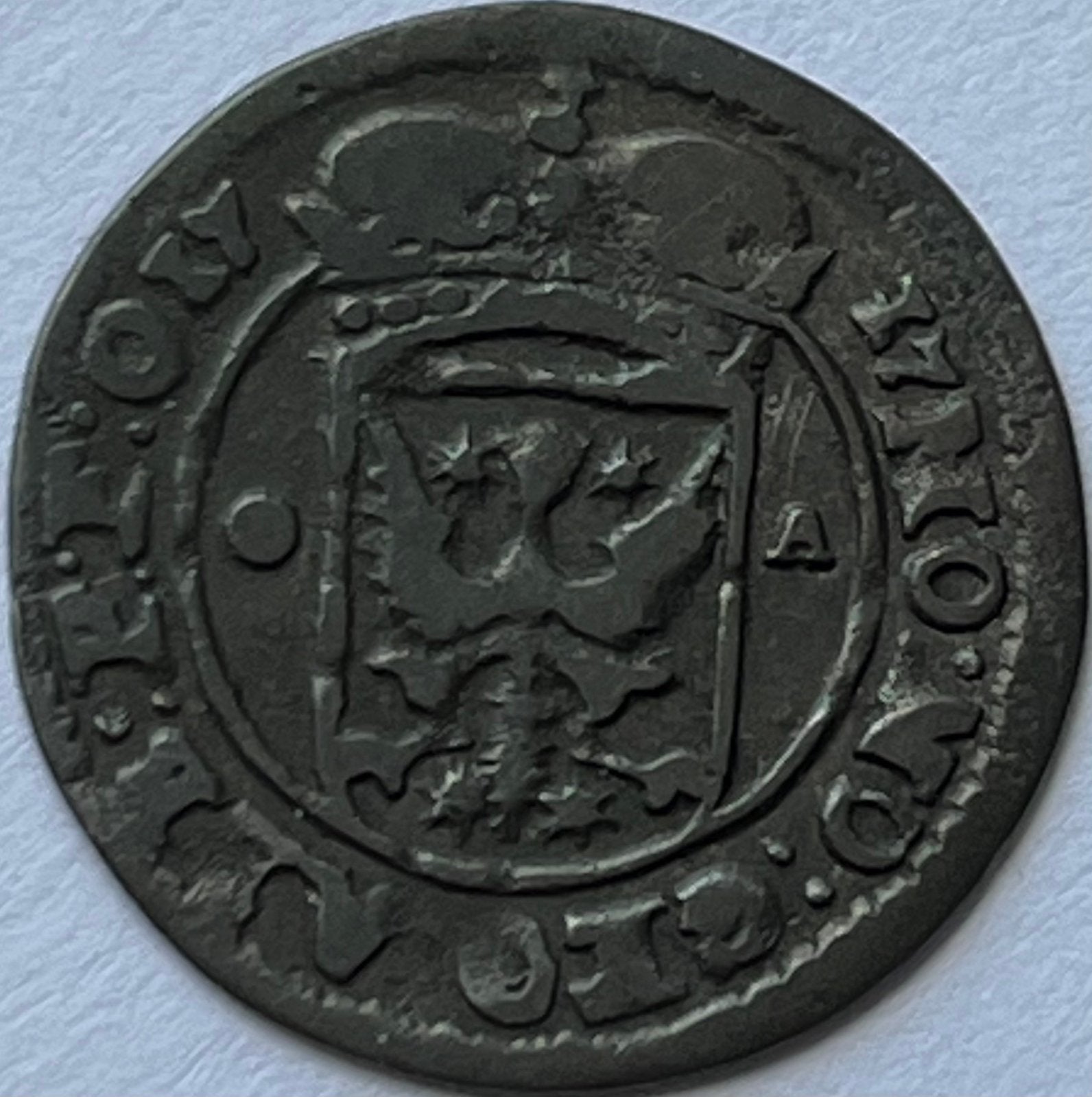 Ostfriesland mooie 1/2e stuber 1717, Ophalen of Verzenden, Duitsland, Losse munt, Zilver