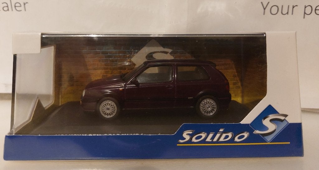Solido 1:43 Volkswagen Golf 3 VR6 1994 violet metallic, Hobby en Vrije tijd, Modelauto's | 1:43, Ophalen of Verzenden, Nieuw, Auto