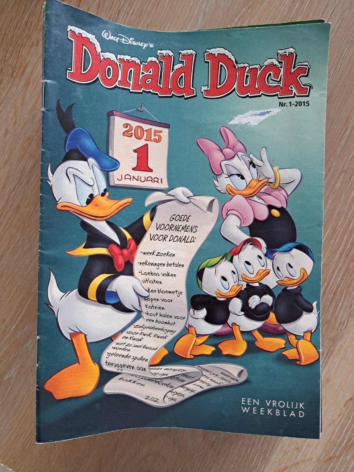 Donald Duck Jaargang 2015 (muv 7 nummers), Ophalen of Verzenden, Gelezen, Overige typen