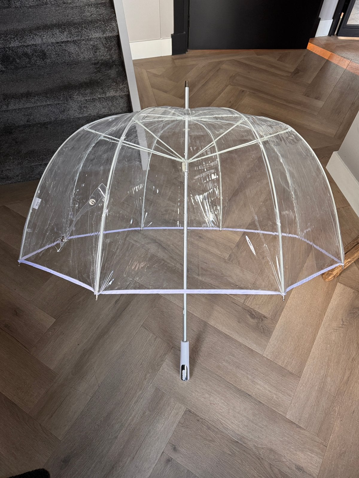 Koepelparaplu transparant, Ophalen, Transparant, Nieuw