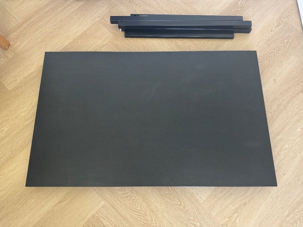 Sandsberg zwarte eettafel IKEA, Ophalen, Gebruikt, 100 tot 150 cm, 50 tot 100 cm
