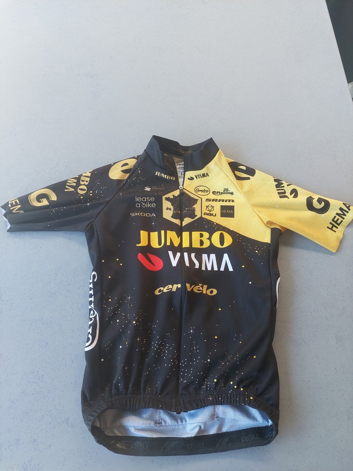 Jumbo Visma Wielershirt Kids Maat 140, Kinderen, Overige maten, Ophalen of Verzenden, Zo goed als nieuw