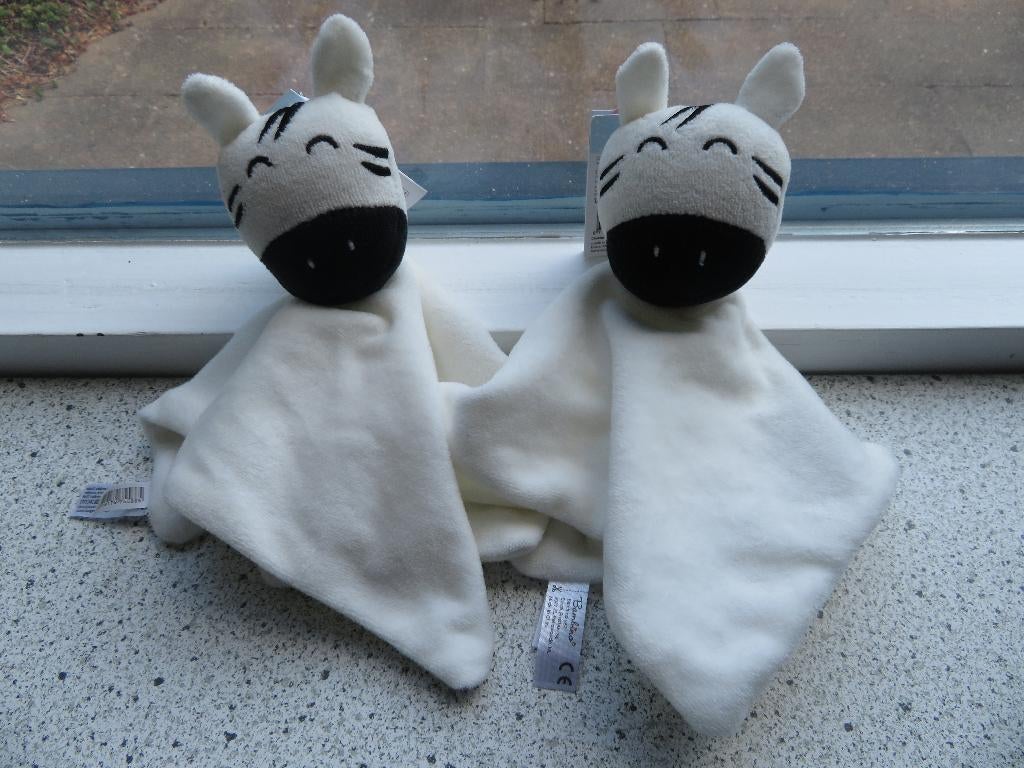 Knuffeldoek zebrapaard zebra paard merk Bambino Kruidvat, Paard, Nieuw, Ophalen of Verzenden, Wasbaar