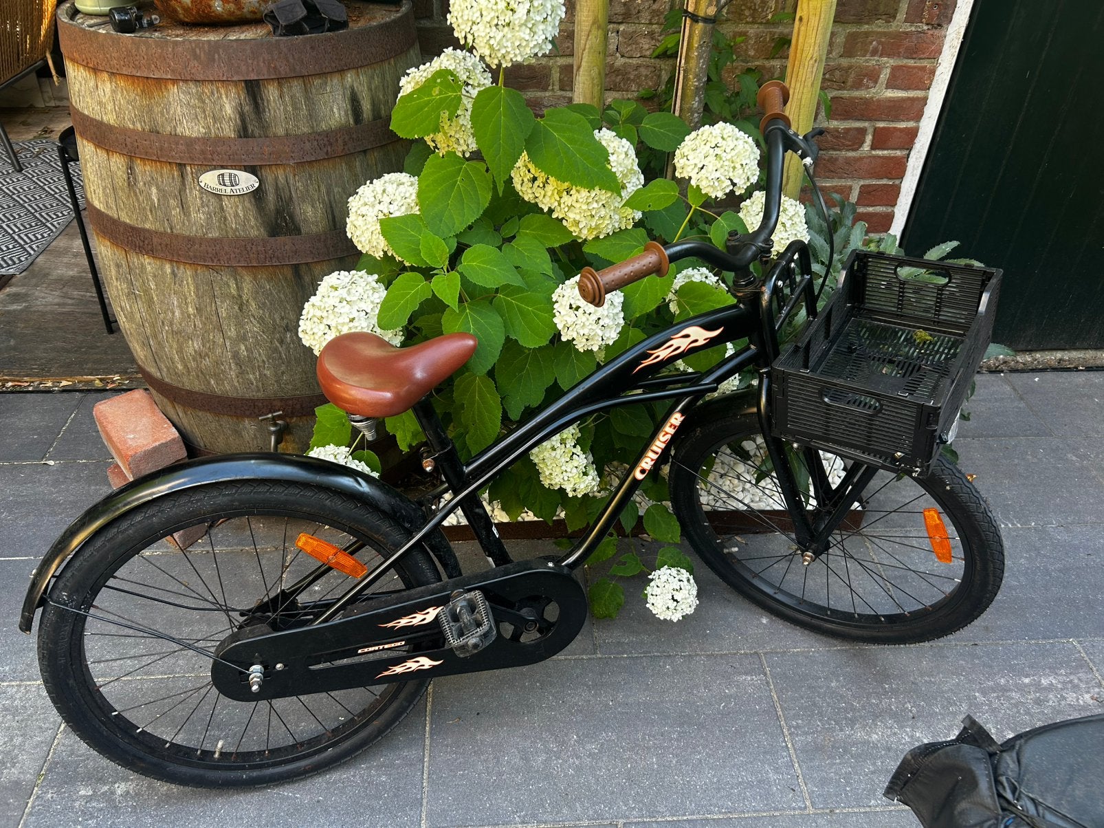 Fiets 22 inch cruiser, Fietsen en Brommers, Fietsen | Kinderfietsjes, Ophalen, Zo goed als nieuw, Cruiser, Terugtraprem
