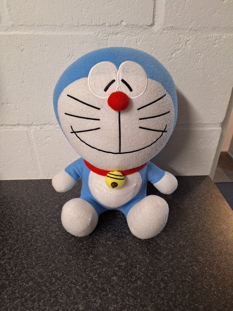 Doraemon Japan Manga Cat grote plushe knuffel 2023 carrot, Ophalen of Verzenden, Zo goed als nieuw, Overige typen