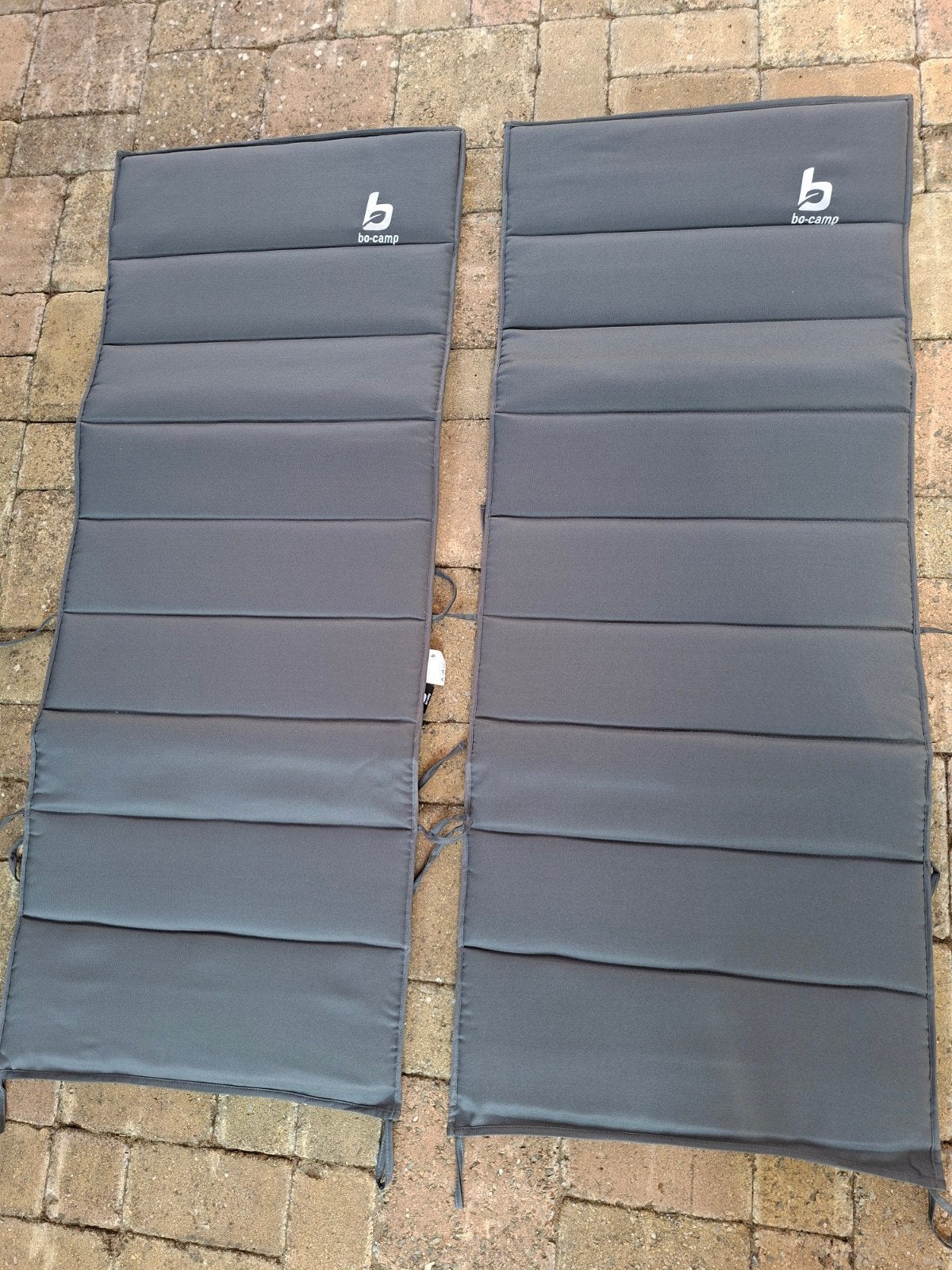 2x Bo-camp Universeel Stoelkussen Grijs - Nieuw, Ophalen