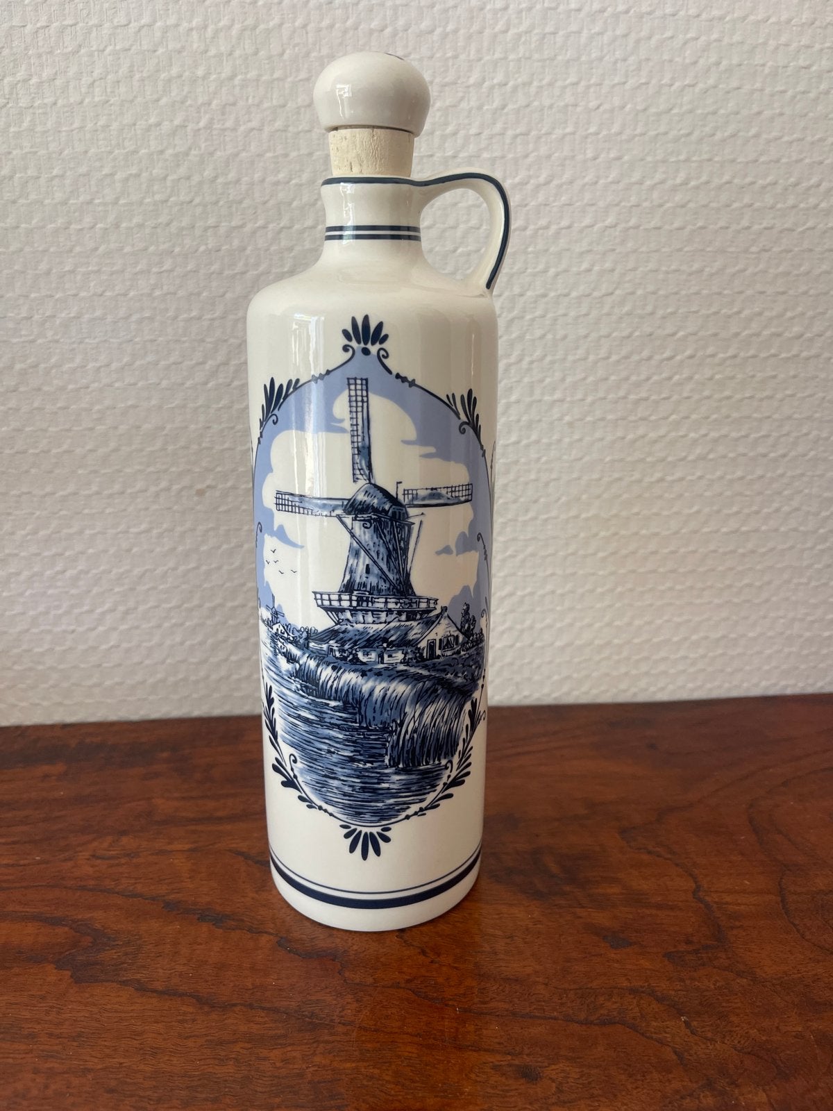 Delfts Blauw Bols Distilleries kruik / Fles met Kurk, Antiek en Kunst, Ophalen of Verzenden