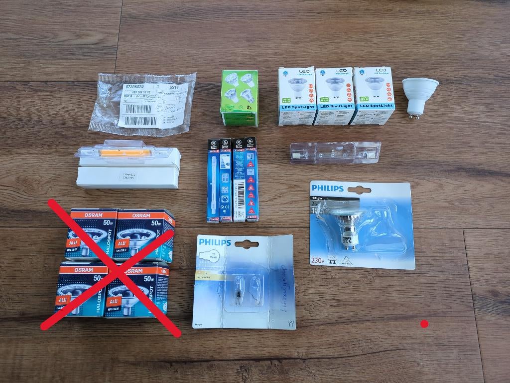 Losse lampen assortiment, Huis en Inrichting, Minder dan 30 watt, Overige typen, Nieuw, Overige fittingen