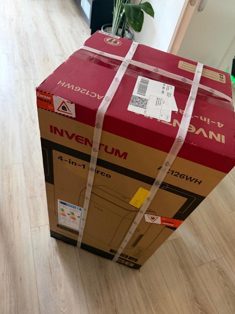 Inventum 4-in-1 AC126WH Airconditioner | 105 m³ | 12000 BTU, Ophalen, Koelen en Ontvochtigen, Timer, Nieuw