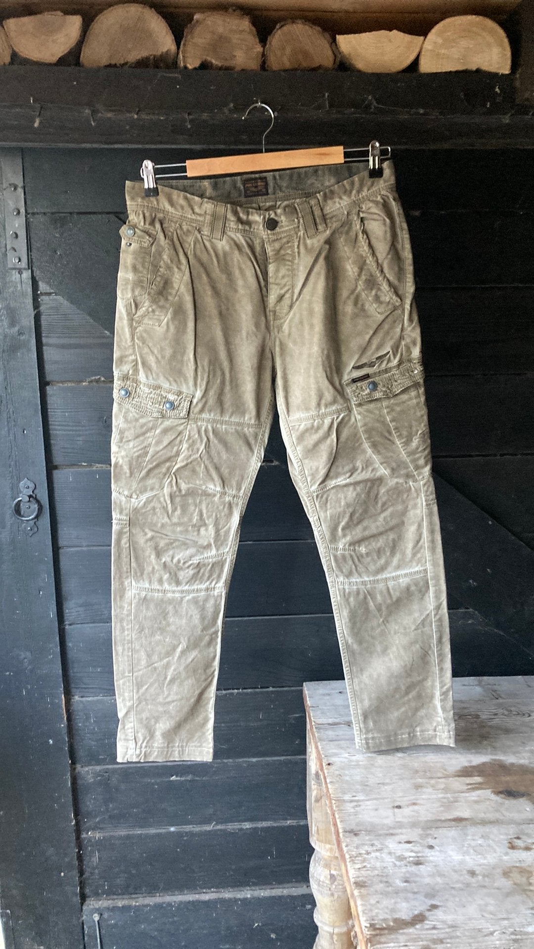 PME cargo broek Kahki mt W34-L32 zgan, Beige, Ophalen of Verzenden, Zo goed als nieuw, Maat 34 (XS) of kleiner