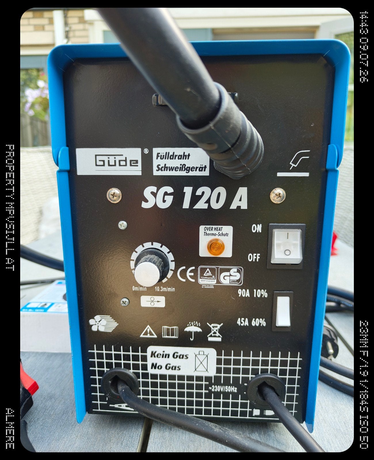 Gűde TIG/MIG Lasapparaat 0.6-1.0 mm - Gasloos Lassen, Ophalen of Verzenden, Zo goed als nieuw, Minder dan 150 ampère, Tig