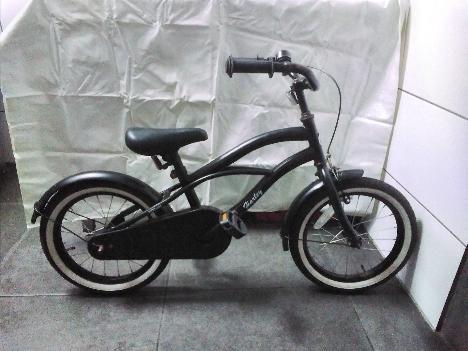 kinderfiets 16 inch Harley in goede staat, Ophalen, Gebruikt