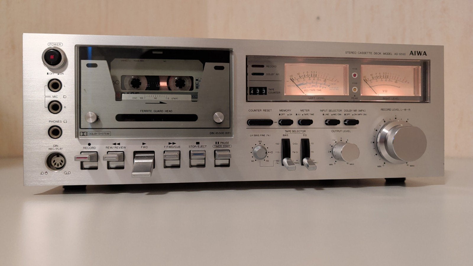 AIWA AD-6550, Ophalen of Verzenden, Enkel, Overige merken, Tape counter