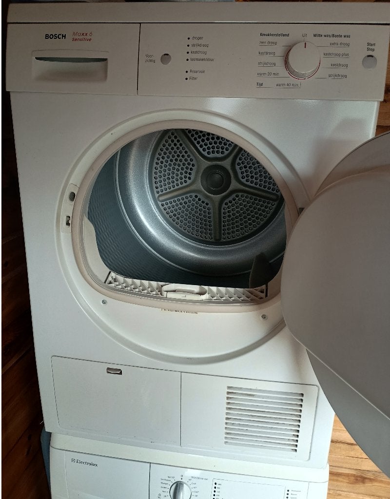 Bosch Maxx6 Sensitive wasdroger, Ophalen, Wolprogramma, 6 tot 8 kg, Gebruikt