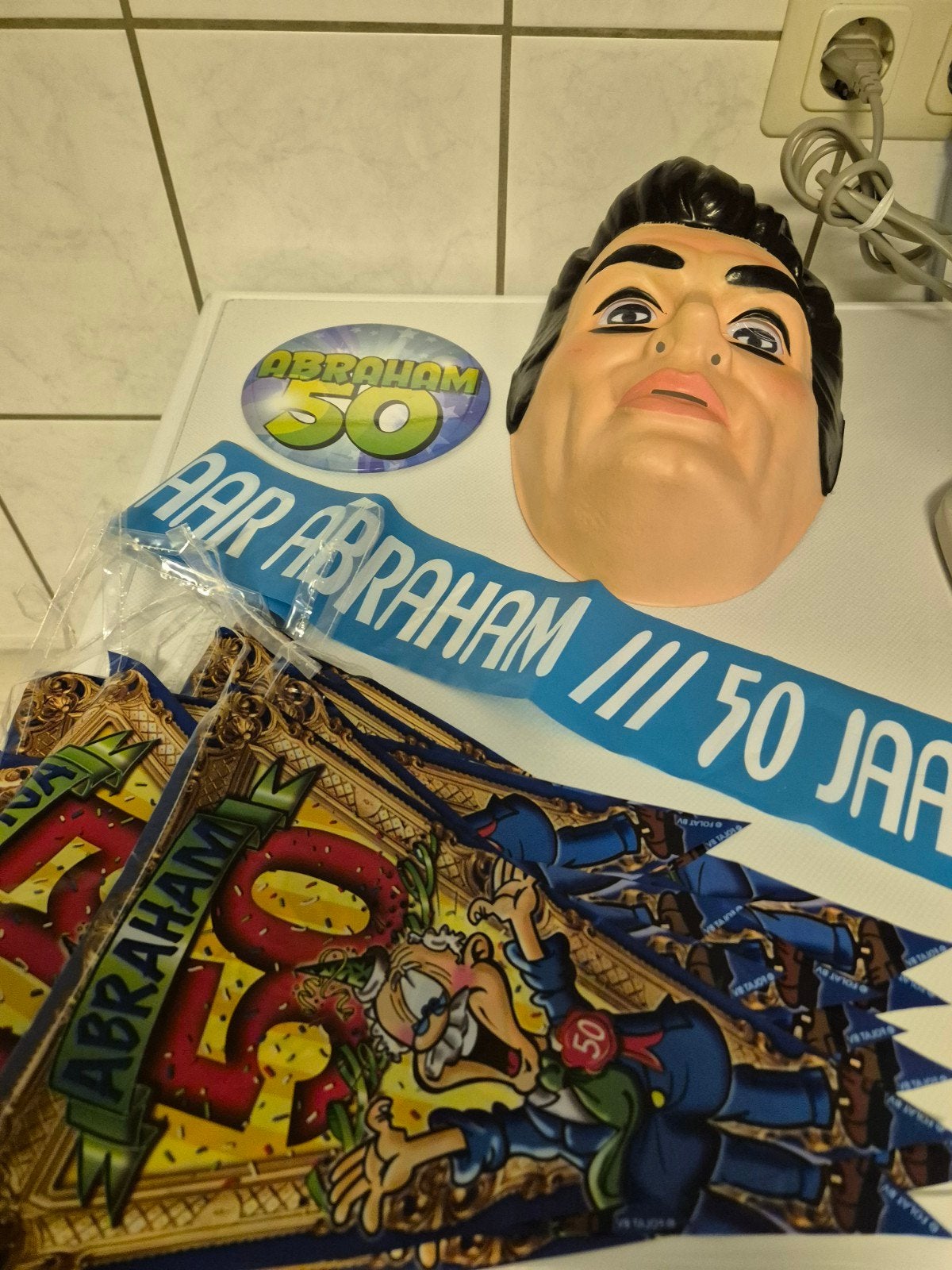 feestartikelen 50  jaar, Ophalen of Verzenden, Versiering, Abraham of Sarah