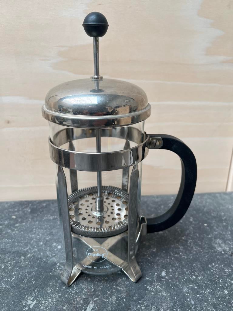 Vintage Melior Cafetière - Origineel Frans Design (900ml), Zilver, Ophalen of Verzenden, Overige merken, Glas