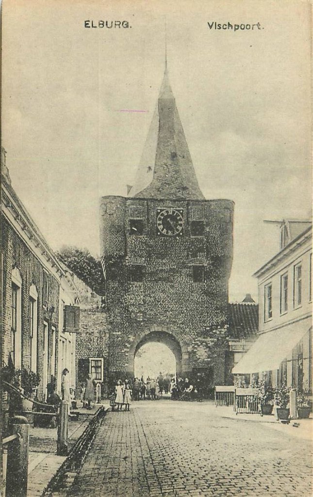 388-426-031 Elburg Vischpoort, Verzenden, Voor 1920, Gelderland