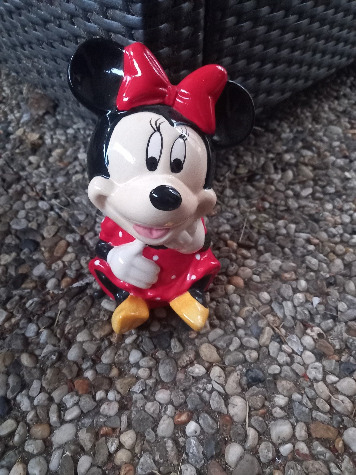 Minnie Mouse Spaarpot - Keramiek, Verzamelen, Spaarpotten, Ophalen of Verzenden, Gebruikt, Steen, Aardewerk of Keramiek, Strip- of Tekenfilmfiguur