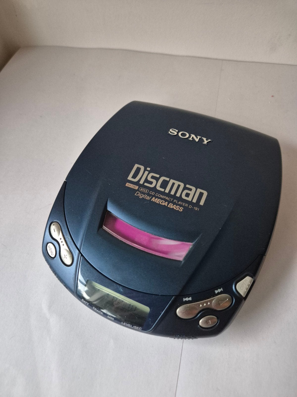 Sony Discman D-191 – Zeldzame Blauwe Kleur - Getest Werkend, Audio, Tv en Foto, Walkmans, Discmans en Minidiscspelers, Ophalen of Verzenden