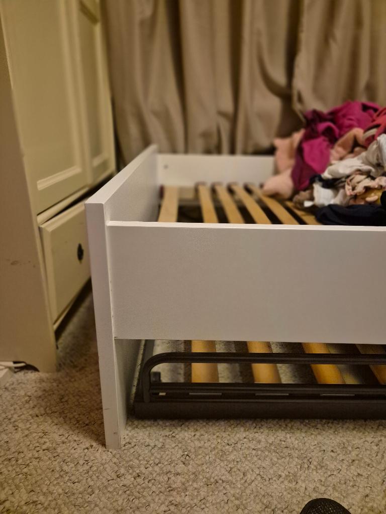bed, Huis en Inrichting, Slaapkamer | Bedden, Ophalen, Gebruikt, 90 cm, Eenpersoons