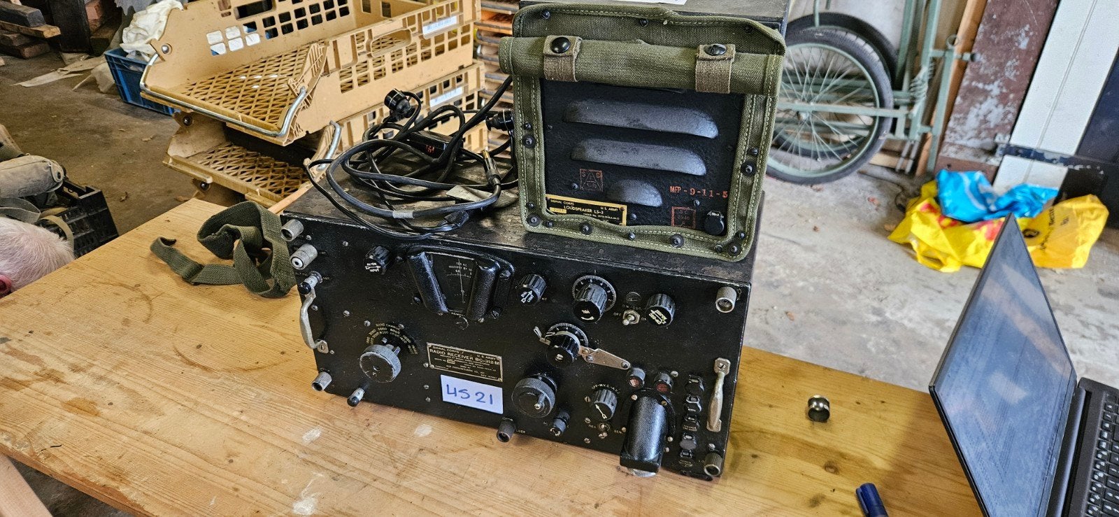BC-312-M Radio Ontvanger uit 1942 met LS-3 Luidspre, Ophalen of Verzenden, Landmacht, Amerika