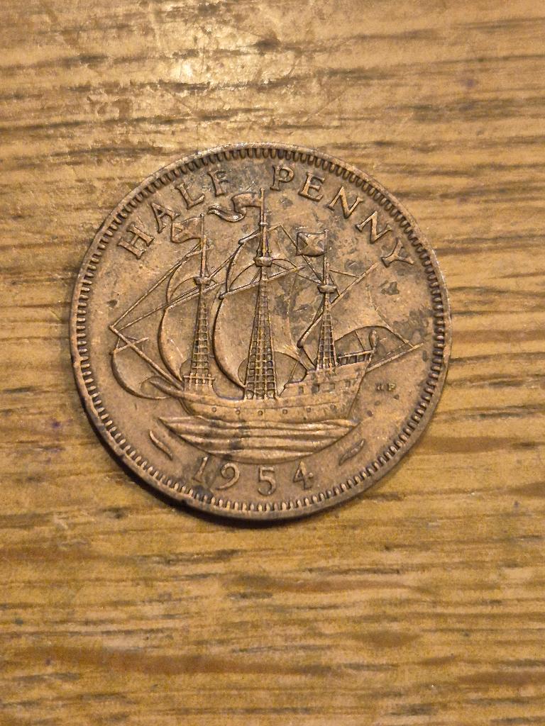 Verenigd Koninkrijk - ½ Penny 1954, Postzegels en Munten, Munten | Europa | Niet-Euromunten, Verzenden, Overige landen, Losse munt