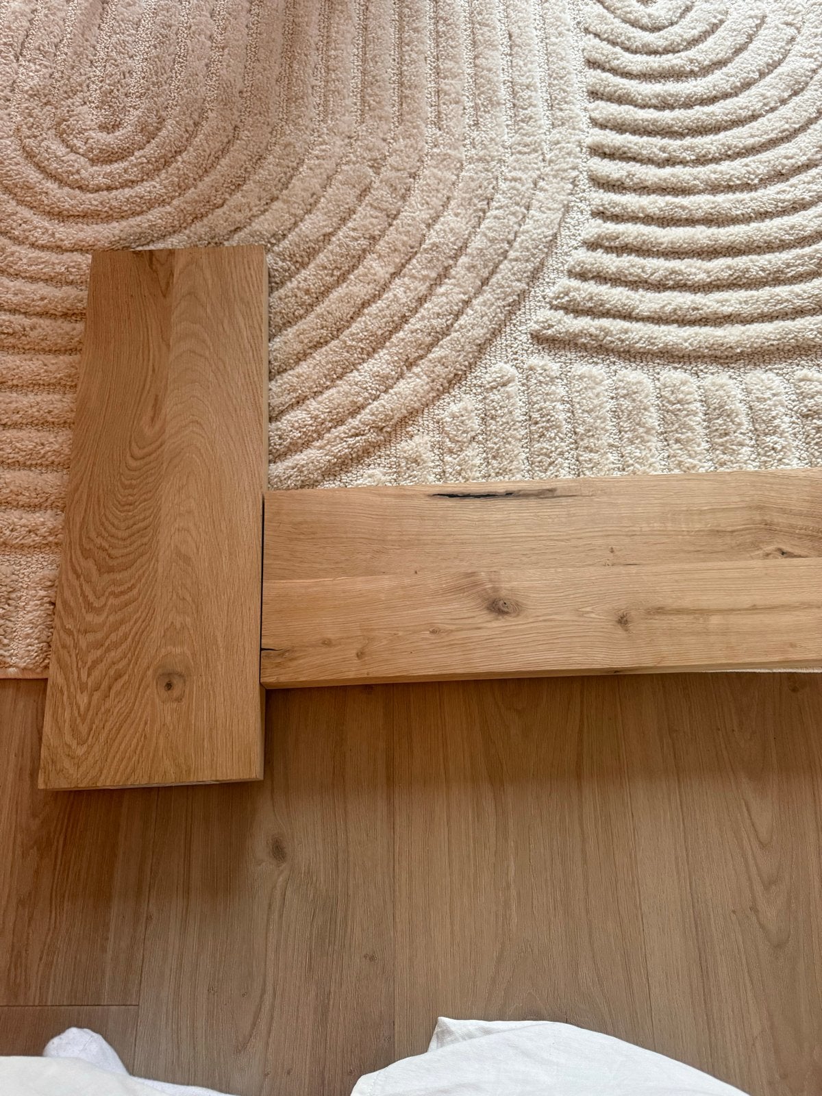 Eikenhouten planken met inboorgaatjes - TERO (600x200x40mm), Doe-het-zelf en Verbouw, Hout en Planken, Gebruikt, 25 tot 50 mm
