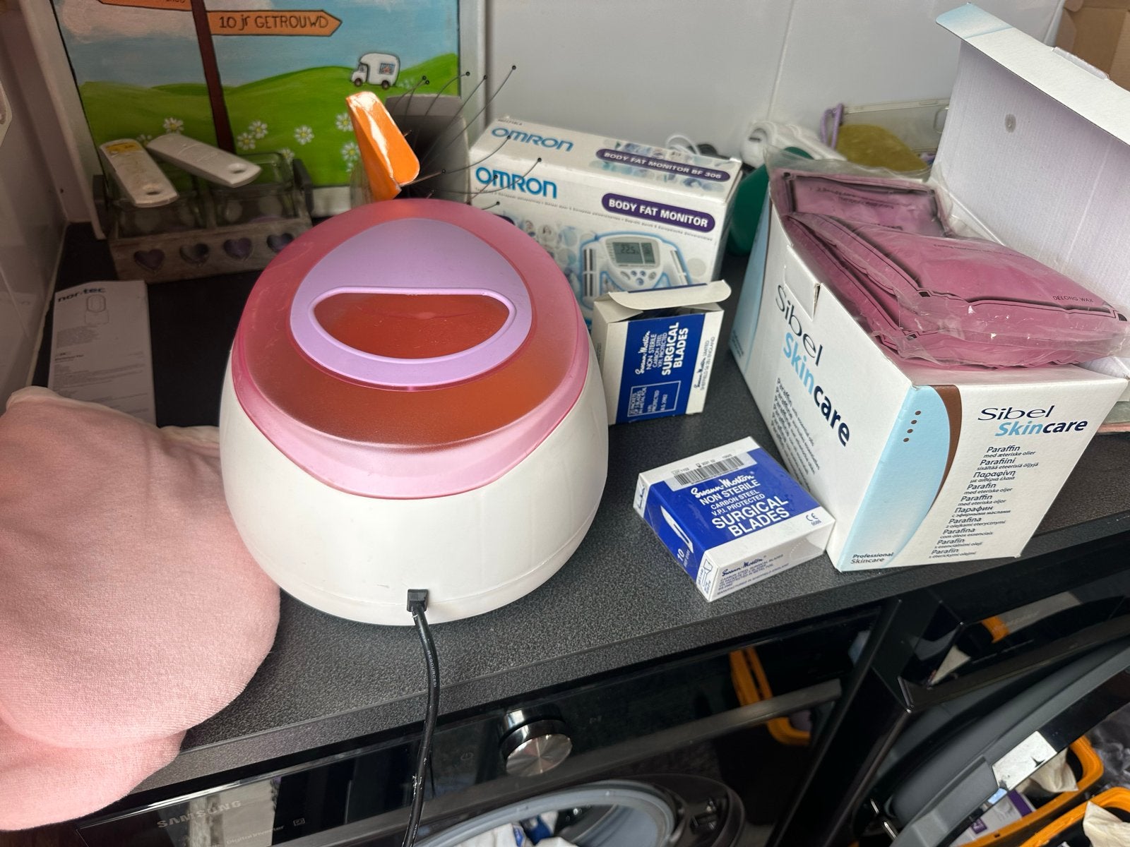 Paraffine bad met extra paraffine en handschoenen, Ophalen, Nieuw, Overige typen