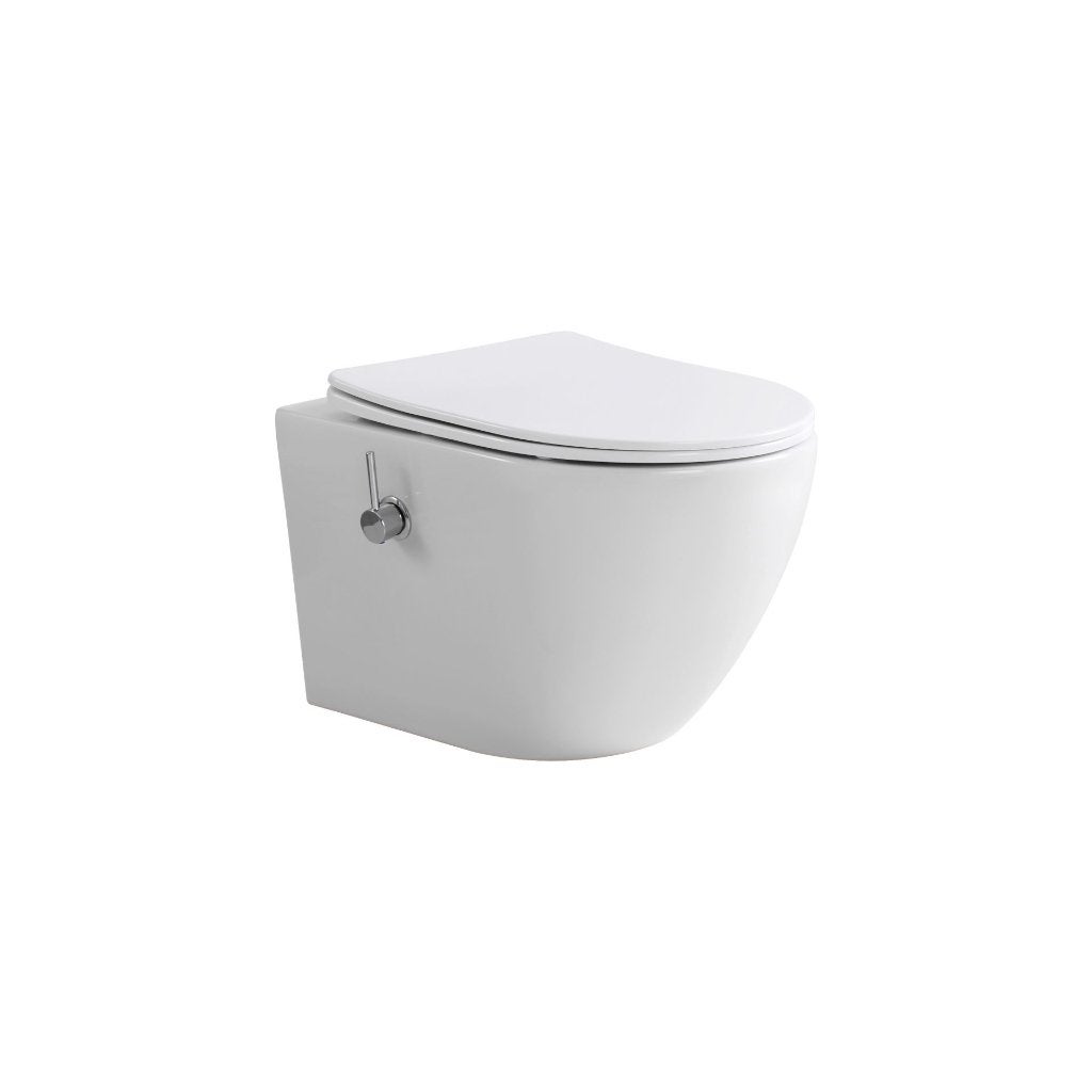 ALONI PRO Hangtoilet met Bidet – Randloos – 360 Flush, Ophalen, Nieuw, Toilet