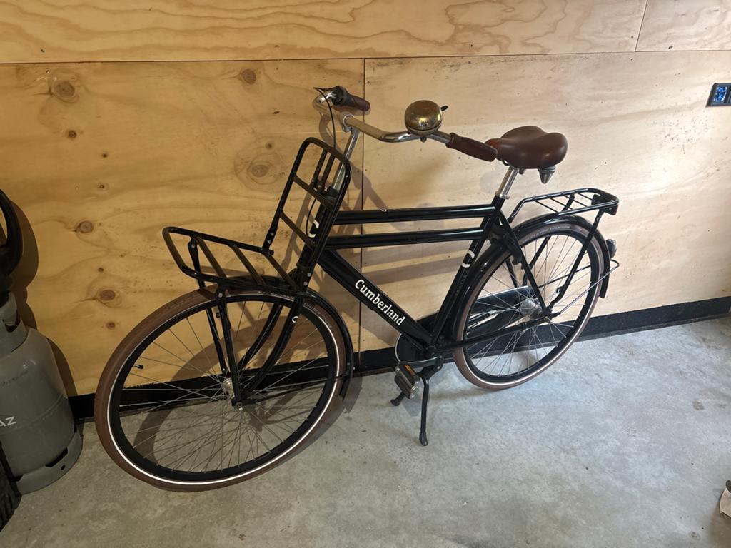 Cumberland transportfiets met versnellingen, Fietsen en Brommers, Fietsen | Heren | Herenfietsen, Gebruikt, Velgrem, Versnellingen