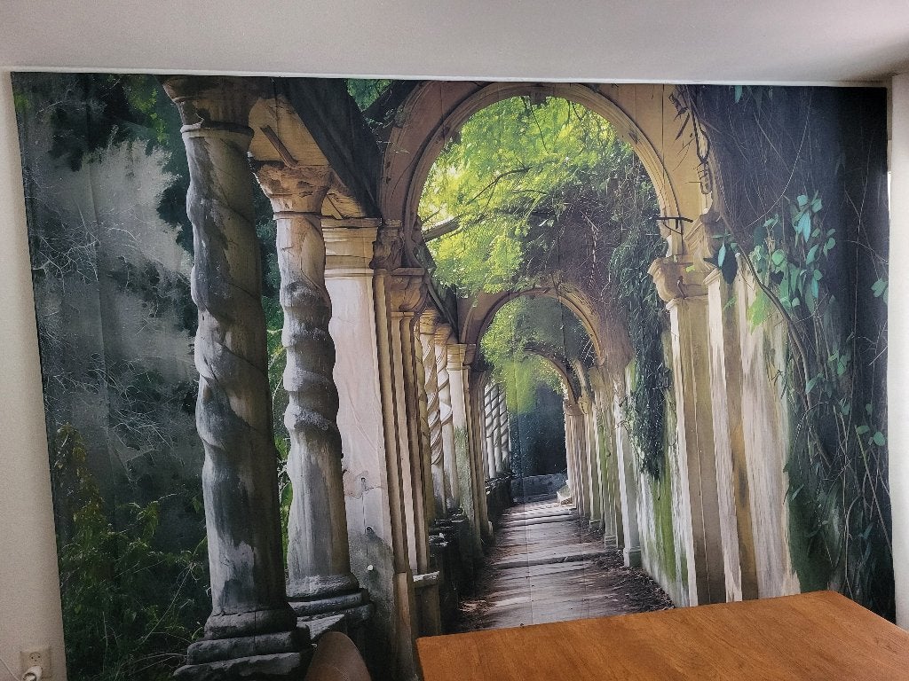 wanddoek, Ophalen, Meerkleurig, Zo goed als nieuw, 300 cm