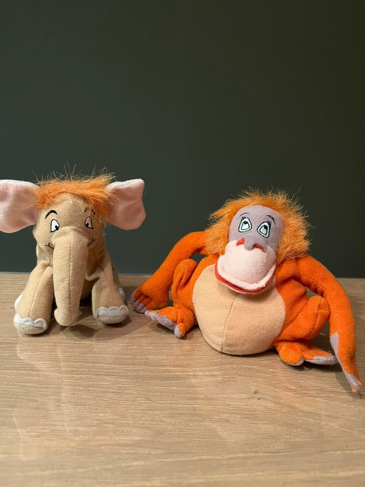 Leuke vintage Jungle book knuffeltjes Disney, Ophalen of Verzenden, Leeuwenkoning of Jungle Boek